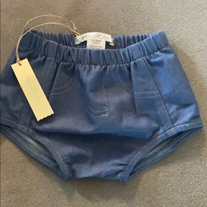 Flora & Henri Denim Bloomer NWT 6M